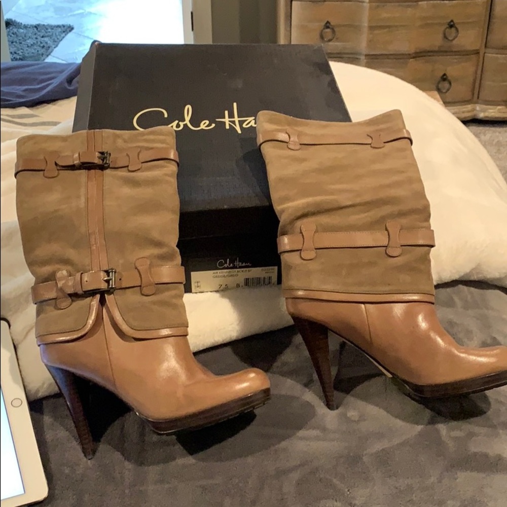Stunning Cole Haan heel boots.